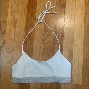 Zara Satin and rhinestones halter in size XS